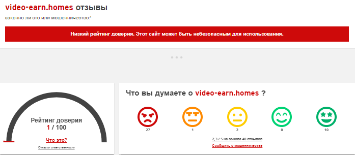 Проект Video-earn — отзывы и разоблачение!