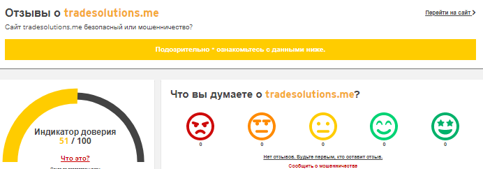 Проект Trade Solutions — отзывы, разоблачение