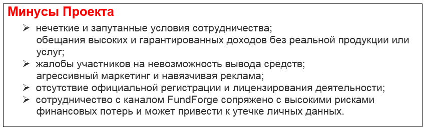 Телеграмм-канал FundForge — отзывы, разоблачение