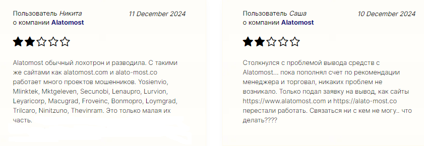 Проект Alatomost — отзывы, разоблачение