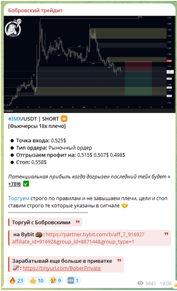 Телеграмм-канал Бобровский трейдит — отзывы, разоблачение