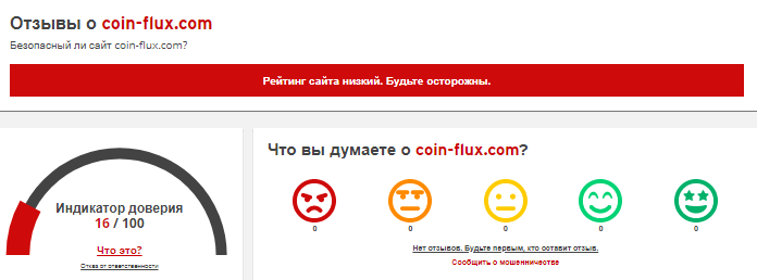 Проект COIN-FLUX — отзывы, разоблачение