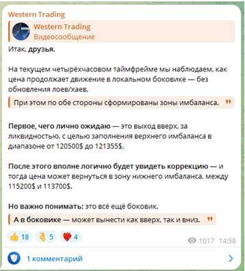 Телеграмм-канал Western Trading — отзывы, разоблачение