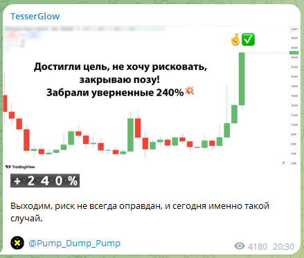 Телеграмм-канал TesserGlow — отзывы, разоблачение