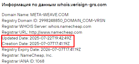 Проект MetaWeave — отзывы, разоблачение
