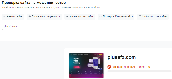 Проект PlussFx — отзывы, разоблачение